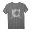 Ritterrüstung mit Löwen am Brustpanzer – Mittelalter Ritter T-Shirt für Kostümfeste, Hochzeiten & Mittelalterfans