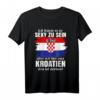 Kroatien Jugoslavija Betrugo Kroatisch Jugo Nation Trikot T-Shirt – Patriotisches Balkan-Flaggen Shirt für Urlaub, Heimaturlaub & Zugehörigkeit