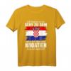 Kroatien Jugoslavija Betrugo Kroatisch Jugo Nation Trikot T-Shirt – Patriotisches Balkan-Flaggen Shirt für Urlaub, Heimaturlaub & Zugehörigkeit
