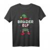 Bruder Elf Weihnachtsoutfit Partnerlook Geschenk - Festliches Elfenkostüm mit Schneeflocken für Weihnachten & Familienfeiern
