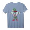Bruder Elf Weihnachtsoutfit Partnerlook Geschenk - Festliches Elfenkostüm mit Schneeflocken für Weihnachten & Familienfeiern