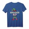 Bruder Elf Weihnachtsoutfit Partnerlook Geschenk - Festliches Elfenkostüm mit Schneeflocken für Weihnachten & Familienfeiern