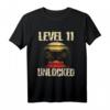 Level 11 Unlocked Gamer T-Shirt für Jungen - Perfektes Geburtstagsgeschenk zum 11. Geburtstag für kleine Zocker