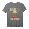 Level 11 Unlocked Gamer T-Shirt für Jungen - Perfektes Geburtstagsgeschenk zum 11. Geburtstag für kleine Zocker