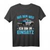 Kinder Polizei T-Shirt für Jungen - Aus Dem Weg Bin Im Einsatz mit Polizeiauto, Perfekt als Polizei Geschenk & Kostüm für Kindergeburtstag
