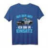 Kinder Polizei T-Shirt für Jungen - Aus Dem Weg Bin Im Einsatz mit Polizeiauto, Perfekt als Polizei Geschenk & Kostüm für Kindergeburtstag