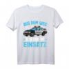 Kinder Polizei T-Shirt für Jungen - Aus Dem Weg Bin Im Einsatz mit Polizeiauto, Perfekt als Polizei Geschenk & Kostüm für Kindergeburtstag
