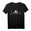 Vater 2 Töchter Herzschlag Papa T-Shirt - Lustiges Vatertagsgeschenk für Opas, Papis & werdende Väter
