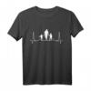Vater 2 Töchter Herzschlag Papa T-Shirt - Lustiges Vatertagsgeschenk für Opas, Papis & werdende Väter