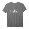 Vater 2 Töchter Herzschlag Papa T-Shirt - Lustiges Vatertagsgeschenk für Opas, Papis & werdende Väter