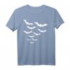Fledermaus T-Shirt für Halloween - Gruselige Fledermaus in dunkler Nacht, klassisch geschnitten