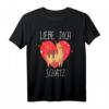 Ich liebe dich - 40 Geburtstag T-Shirt mit Faultier und Lama Design, Romantisches Geschenk für Partner, Valentinstag & Geburtstag
