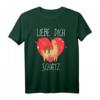 Ich liebe dich - 40 Geburtstag T-Shirt mit Faultier und Lama Design, Romantisches Geschenk für Partner, Valentinstag & Geburtstag
