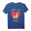 Ich liebe dich - 40 Geburtstag T-Shirt mit Faultier und Lama Design, Romantisches Geschenk für Partner, Valentinstag & Geburtstag