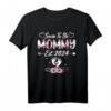 Mom and Dad Soon To Be Mommy Est 2024 Flower Mother's Day T-Shirt – Perfektes Outfit zur Schwangerschaftsankündigung & Muttertagsgeschenk