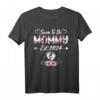 Mom and Dad Soon To Be Mommy Est 2024 Flower Mother's Day T-Shirt – Perfektes Outfit zur Schwangerschaftsankündigung & Muttertagsgeschenk