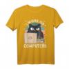 Grumpy Computer Cat T-Shirt - Lustiges Coding & IT Geschenk für Programmierer, Admins & Katzenliebhaber