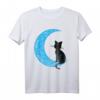 Schwarze Katze Halbmond Mond Seemann Mama T-Shirt – Perfekt für Katzenliebhaber, Segler, Astrologen & Halloween-Party