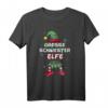 Große Schwester Elfe Weihnachtsoutfit Partnerlook Geschenk T-Shirt - Festliches Elfenkostüm für die Feiertage & Familienpartnerlook