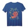 Feuervogel Blumen Vintage Ukrainisches Vyshyvanka T-Shirt - Traditionelles ukrainisches Stickerei-Design, ideales Geschenk für Geburtstag, Unabhängigkeitstag & Kulturbegeisterte