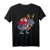 Weihnachten Kinder-T-Shirt mit Dinosaurier, Weihnachtsmann & Hirsch Motiv – Lustiges Familienoutfit für Kinder, Jungen & Erwachsene, perfekte Weihnachtsgeschenkidee