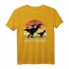 Daddysaurus Papa von drei Kindern T-Shirt - Originelles Dino Geschenk für Vatertag, Geburtstag und Weihnachten, Partnerlook für Vater und Kinder