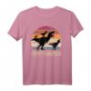 Daddysaurus Papa von drei Kindern T-Shirt - Originelles Dino Geschenk für Vatertag, Geburtstag und Weihnachten, Partnerlook für Vater und Kinder