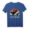 Daddysaurus Papa von drei Kindern T-Shirt - Originelles Dino Geschenk für Vatertag, Geburtstag und Weihnachten, Partnerlook für Vater und Kinder