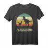Papasaurus Rex Dinosaurier Papa T-Shirt – Lustiges Familiengeschenk für Väter mit Dino-Motiv, klassisch geschnitten