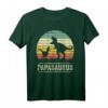 Papasaurus Rex Dinosaurier Papa T-Shirt – Lustiges Familiengeschenk für Väter mit Dino-Motiv, klassisch geschnitten