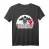 Native American T-Shirt für Herren und Damen mit roter Hand Thunderbird - Vintage-Stil, Geschenkidee zur Unterstützung indigener Gemeinschaften