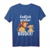 Kinder Großer Bruder T-Shirt Jungen Löwe Shirt – Perfektes Geschenk für die Ankündigung der Geschwisterliebe & zur Vorfreude auf das Baby