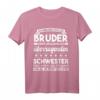 Bruder Schwester lustig Geschwister Geburtstag T-Shirt – Witziges Geschenk von Schwestern für Brüder