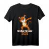 Kinder Großer Bruder 2021 Tiger Geschenk - Lustiges Geschwister T-Shirt für Baby-Party, Geburt und Schwangerschaftsverkündung
