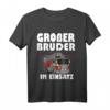 Kinder Feuerwehr Auto Werde Großer Bruder Geschenk - Lustiges T-Shirt für den großen Bruder zum Geburtstag & Geschwisterankündigung