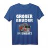 Kinder Feuerwehr Auto Werde Großer Bruder Geschenk - Lustiges T-Shirt für den großen Bruder zum Geburtstag & Geschwisterankündigung