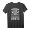 Lustiges 16. Geburtstag T-Shirt für Jungen und Mädchen - Legende 2006 geboren, Perfekte Geschenkidee für Teenager & Geburtstagsfeier