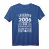 Lustiges 16. Geburtstag T-Shirt für Jungen und Mädchen - Legende 2006 geboren, Perfekte Geschenkidee für Teenager & Geburtstagsfeier