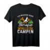 Camping Zelt Gebirge Wandern T-Shirt - Brauche keine Therapie, Das perfekte Geschenk für Berg- und Outdoor-Fans