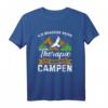 Camping Zelt Gebirge Wandern T-Shirt - Brauche keine Therapie, Das perfekte Geschenk für Berg- und Outdoor-Fans