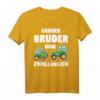 Großer Bruder von Zwillingen Traktor Bauer Geschenk T-Shirt - Perfekt für Geschwisterverkündung und Bauernhof-Fans