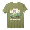 Großer Bruder von Zwillingen Traktor Bauer Geschenk T-Shirt - Perfekt für Geschwisterverkündung und Bauernhof-Fans