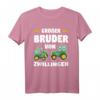 Großer Bruder von Zwillingen Traktor Bauer Geschenk T-Shirt - Perfekt für Geschwisterverkündung und Bauernhof-Fans
