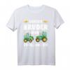 Großer Bruder von Zwillingen Traktor Bauer Geschenk T-Shirt - Perfekt für Geschwisterverkündung und Bauernhof-Fans