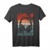 18. Geburtstag Jungen Video Gamer Level 18 Unlocked T-Shirt – Perfektes Geschenk für Gamer, LAN-Party & Gaming-Feiern