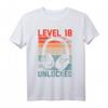 18. Geburtstag Jungen Video Gamer Level 18 Unlocked T-Shirt – Perfektes Geschenk für Gamer, LAN-Party & Gaming-Feiern
