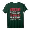 Vorsicht ich habe einen verrückten Bruder lustiges Spruch T-Shirt - Perfekte Geschenkidee für Geschwister und humorvolle Brüder