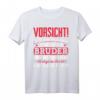 Vorsicht ich habe einen verrückten Bruder lustiges Spruch T-Shirt - Perfekte Geschenkidee für Geschwister und humorvolle Brüder
