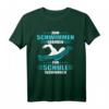 Zum Schwimmen Geboren Zur Schule Gezwungen T-Shirt – Lustiges Geschenk für Schwimmer zu Geburtstag oder Weihnachten
