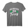 Big Brother Of Twins T-Shirt – Perfektes Geschenk für den großen Bruder von Zwillingen zu Geburtstag oder Weihnachten